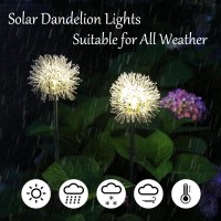 Guocheng Dandelion Solar Garden Lights Waterproof Outdoor Led Landscape Lights Solar Flower Lights For Courtyard Pathway Flower