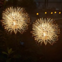 Guocheng Dandelion Solar Garden Lights Waterproof Outdoor Led Landscape Lights Solar Flower Lights For Courtyard Pathway Flower