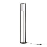 DetailsProduct FeaturesModern metal floor lamp in a matte black finishMatching cylindershaped frosted glass shadePerfect on the side the sofa seat or end table or at the corner of a room for a quintessential radiance72quot black power cordInline Onoff Swi