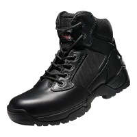 Nortiv 8 Mens Military Tactical Work Boots Side Zipper Lightweight Hiking Motorcycle Combat Boots Black 7 Wide Alloy-W