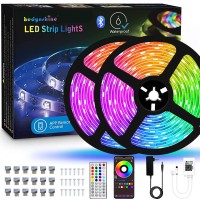 Hedynshine Outdoor Led Strip Lights Waterproof 100Ft,Ip 65 Led Lights Smart Phone Control,Rgb Color Changing With 44Key Remote,Music Sync,Led Strip Lights Outdoor Use