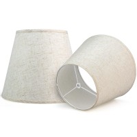 Drum Fabric Lamp Shades For Table Lamps And Floor Light Lampshades Spider Fitter 79 Top X 12 Bottom X 10 High Natural Lin