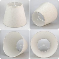 Drum Fabric Lamp Shades For Table Lamps And Floor Light Lampshades Spider Fitter 79 Top X 12 Bottom X 10 High Natural Lin