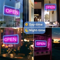 Rolanche Open Signs For Business Window 16X 9 Neon Open Sign Bright Cob Chip Led Open Sign With Onoff Switch Ul Adapter