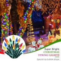 Decute 200Led Christmas String Lights Outdoor Waterproof 66Ft With End-To-End Plug 8 Modes, Indoor Starry Fairy Lights For Christmas Tree Patio Garden Wedding Party Decor, Multicolored