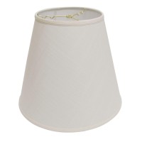 High Quality Fabric Lamp Shade Includes Brass Finish Washer Washer fitters sits on top of the harp Intended for use with customers own finial Shade measures 10 top diameter x 18 bottom diameter x 15 slant height Hardback lampshade on white styrene backing