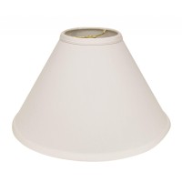 High Quality Fabric Lamp Shade Includes Brass Finish Washer Washer fitters sits on top of the harp Intended for use with customers own finial Shade measures 5 top diameter x 15 bottom diameter x 10 slant height Hardback lampshade on white styrene backing 