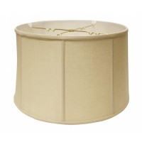 High Quality Fabric Lamp Shade Includes Brass Metallic Finish Washer Washer fitter sits on top of the harp Intended for use with customers own finial Shade measures 11 top diameter x 13 bottom diameter x 925 slant height Softback lampshade with vertical p