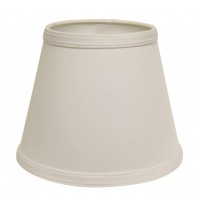 High Quality Fabric Lamp Shade Includes Brass Finish Washer Washer fitters sits on top of the harp Intended for use with customers own finial Shade measures 6 top diameter x 12 bottom diameter x 8 slant height Hardback lampshade on white styrene backing M