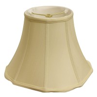 High Quality Fabric Lamp Shade Includes Brass Finish Washer Washer fitters sits on top of the harp Intended for use with customers own finial Shade measures 10 top diameter x 18 bottom diameter x 125 slant height Softback lampshade with vertical piping an