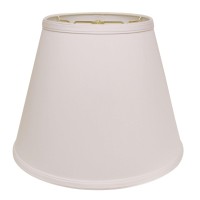 High Quality Fabric Lamp Shade Includes Brass Finish Washer Washer fitters sits on top of the harp Intended for use with customers own finial Shade measures 8 top diameter x 14 bottom diameter x 11 slant height Hardback lampshade on white styrene backing 