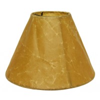 High Quality Premium Crinkle Oil Paper Lamp Shade Includes Brass Finish Washer Washer fitters sits on top of the harp Intended for use with customers own finial Shade measures 7 top diameter x 18 bottom diameter x 95 slant height No hug lampshade with no 