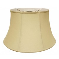 High Quality Fabric Lamp Shade Includes Brass Finish Washer Washer fitters sits on top of the harp Intended for use with customers own finial Shade measures 13 top diameter x 19 bottom diameter x 11 slant height Softback lampshade with vertical piping and