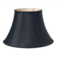 High Quality Fabric Lamp Shade Includes Brass Metallic Finish Washer Washer fitter sits on top of the harp Intended for use with customers own finial Shade measures 65 top diameter x 12 bottom diameter x 75 slant height Softback pleated lampshade with bra