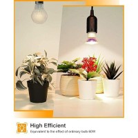 Dommia Grow Light Bulbs Full Spectrum Plant Light For Indoor Plants Gu10 Led Grow Lights Plant Light Bulbs 3 Counts Cool White