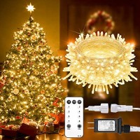 Suddus 200 Led Christmas Lights Outdoor Waterproof, 66Ft Fairy Lights Plug In Connectable, Warm White Christmas Lights Indoor For Xmas Tree Holiday Party Porch Decor