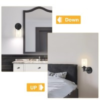 Wall sconces set of two is crafted from high quality metal features with a matte black finish sturdy base and thick clear glass shade which adds a sense of elegance and releases bringt soft light effect to create a warm lighting atmosphere inside your roo