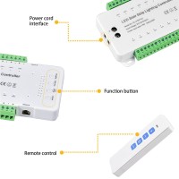 Copgge 16 Channel 9 Modes Led Motion Sensor Stair Light Controller Automatic Stairway Ladder Light Controller Step Motion Sensor System Speed Brightness Adjustable (16 Channels With Control)