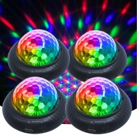 Kismee Disco Party Light Night Light 2 In 1 Flashes With Music Sound Activated Multicolor Disco Ball Rechargeable Battery Operat