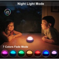 Kismee Disco Party Light Night Light 2 In 1 Flashes With Music Sound Activated Multicolor Disco Ball Rechargeable Battery Operat