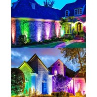 Liblins Solar Lights Outdoor 7 Multicolored Solar Spot Lights Outdoor Ip67 Waterproof Solar Outdoor Lights For Pathway Yard G