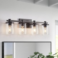 Diniluse 4 Light Bathroom Vanity Light Fixtures Black Vanity Lights Lighting Fixtures Modern Bathroom Lighting Fixtures Over M