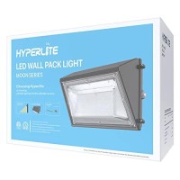 Hyperlite Led Wall Pack Light 50W With Dusk-To-Dawn Photocell, 5000K Commerical Security Lighting, Ideal Adjustable Wall Pack Lights Outdoor For Workshop Yard Shop Warehouse Barn Factory