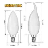 Ladiwanka E12 Led Candelabra Flame Light Bulbs For Outdoor Use 3 Mode 12 Watt 1800K Warm White Orange Led Flame Bulb Hallowee