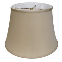 High Quality Fabric Lamp Shade Includes Brass Finish Washer Washer fitters sits on top of the harp Intended for use with customers own finial Shade measures 11 top diameter x 16 bottom diameter x 115 slant height Softback lampshade with white liner Made f