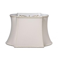 High Quality Fabric Lamp Shade Includes Brass Metallic Finish Washer Washer fitter sits on top of the harp Intended for use with customers own finial Shade measures 825x13 top diameter x 10x16 bottom diameter x 10 slant height Softback lampshade with vert