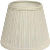 High Quality Fabric Lamp Shade Features a sturdy metal brass finish Uno fitter that includes an inner ring that slips over the socket to be held in place by the bulb Shade measures 6 top diameter x 12 bottom diameter x 8 slant height Hardback lampshade on