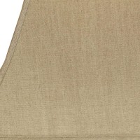 High Quality Fabric Lamp Shade Includes Brass Finish Washer Washer fitters sits on top of the harp Intended for use with customers own finial Shade measures 5x8 top diameter x 10x16 bottom diameter x 11 slant height Hardback lampshade on white styrene bac