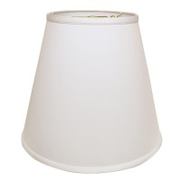 High Quality Fabric Lamp Shade Includes Brass Finish Washer Washer fitters sits on top of the harp Intended for use with customers own finial Shade measures 10 top diameter x 18 bottom diameter x 15 slant height Hardback lampshade on white styrene backing