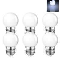 Mzyoyo Night Light Bulb1W Led Light Bulbg14 G45 1W E26 Led Bulbled Energy Saving Light Bulbs 5 Watt Equivalentcool White 650