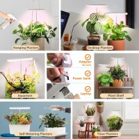 Growled Grow Light Bar For Indoor Plants Planter Mate Growing Lamp Full Spectrum Height Adjustable 8121624H Auto Timer 5