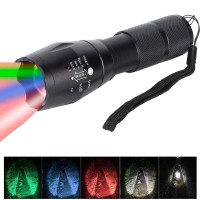 Handheld Lamp, Mini Led Flashlight Battery Powered Telescopic For Biking For Fishing For Camping(Black)