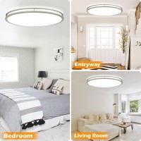 Dllt 32In Oval Led Ceiling Light Fixture 65W Dimmable Led Flush Mount Ceiling Light With Remote 3000K4000K5000K Adjustable