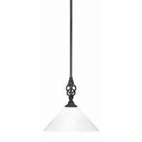 Elegant Pendant With Hang Straight Swivel Shown In Matte Black Finish With 12