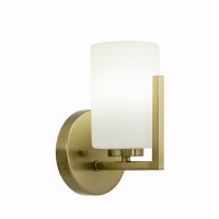 Atlas 1 Light Wall Sconce In New Age Brass Finish With 4