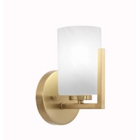 Atlas 1 Light Wall Sconce In New Age Brass Finish With 4