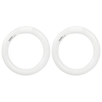 (2 Pack) Sylvania 23520 Cool White Premium Circline Fluorescent T9 Circle 9 Inch Diameter, 30 Watts, 4100K, 2000 Lumens, 80 Cri Fluorescent Light Bulb