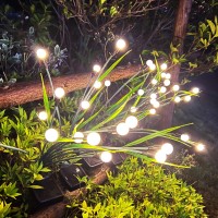 Durpar Super Bright Solar Garden Lights, New Solar Powered Firefly Lights, Vibrant Solar Garden Lights Outdoor Waterproof, Yard Patio Pathway Decoration, Warm White(4 Pack)