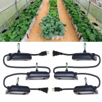 Owleye 12Ft Outdoor Grow Lights Led String Plant Light Ip65 Waterproof Full Spectrum 120V Etl Listed 3389 Umols Linkable