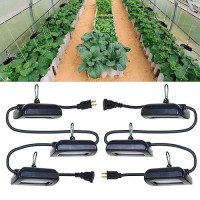 Owleye 12Ft Outdoor Grow Lights Led String Plant Light Ip65 Waterproof Full Spectrum 120V Etl Listed 3389 Umols Linkable