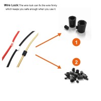 Mins Familio Lamp Fixture Replacement- 301 Cable Glands Light Wire Connectors- Lamp Parts For Repair Easy To Install Wiring Pendant Ceiling Table Floor Lamp(50Pcs, Black)