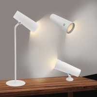 Mmxiang Led Table Lamps Touch Control,Dimmable Eye-Protecting Table Lamp With 3 Brightness Levels, 360? Adjustable Lighting, Large Capacity Cordless Reading Lamp For Bedroom Home Office Study