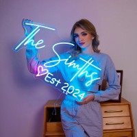 Culiser Custom Led Neon Sign Personalized Neon Lights Sign For Bedroom Wedding Birthday Party Game Room Home Business Logo Neon