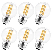 Hizashi E26 Led Bulbs 60 Watt Neutral White 4000K E26 Light Bulbs Dimmable 420Lm G16.5 Edison Bulb For Chandeliers And Ceiling Fan Light Bulbs, Cri 90+, 600Lm, 110V-130V Ac