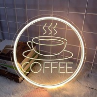 Coffee Cup Neon Sign For Wall Decor Powered By Usb 3D Engrave Art Light Christmas Party Birthday Gift For Children Kids Girls L