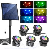 Tsun Solar Pond Light Led Underwater Pond Light Solar Fountain Lights Ip68 Waterproof Pond Lights For Aquarium Garden Waterfall